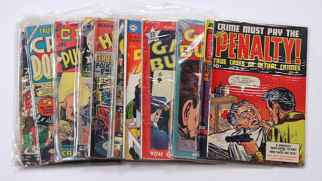 (lot of 12) Comic book group, pre-code crime, including (1 of 1)