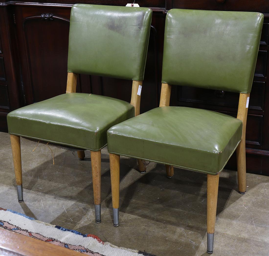 Pair of Stow & Davis teak Mid Century side chairs: Pair of Stow & Davis teak Mid Century side chairs, 31"h x 18"w x 18"d