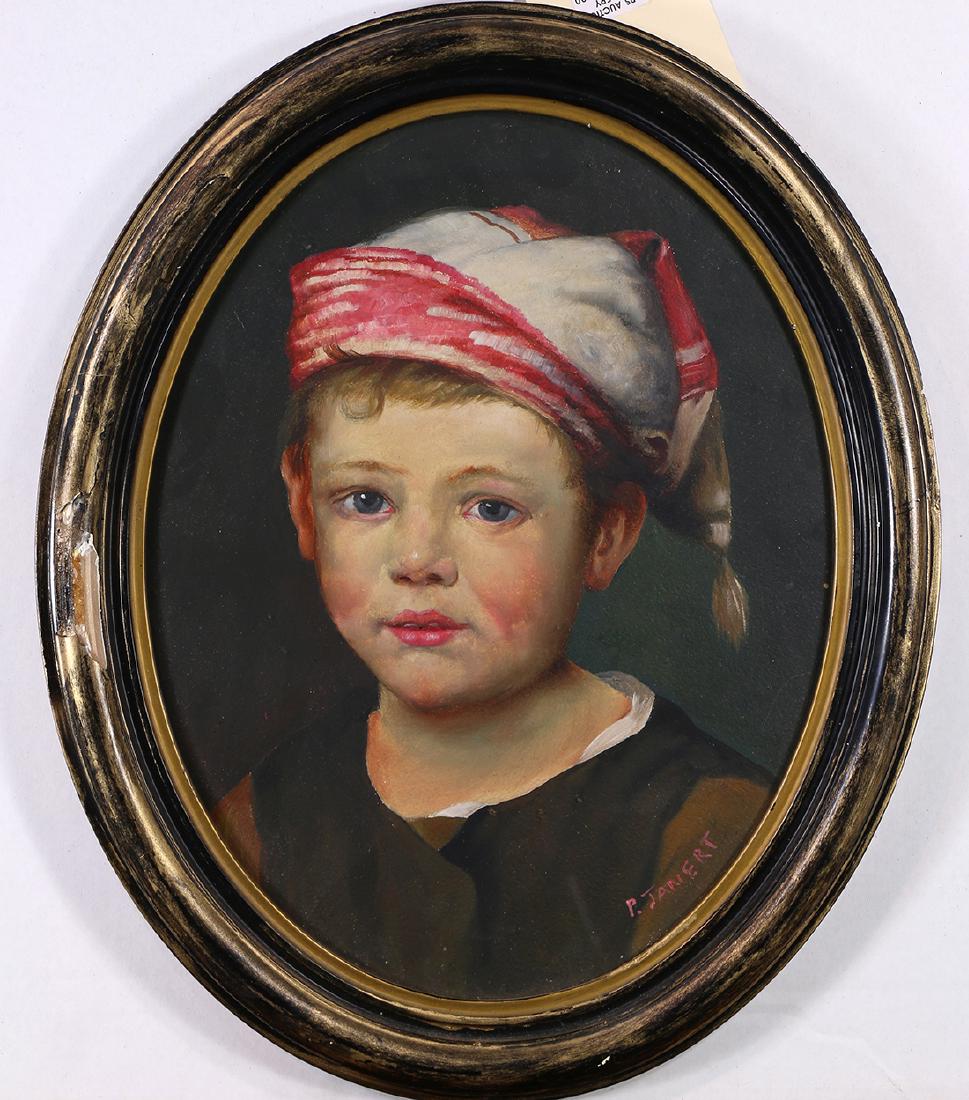 Painting, Boy with Red and White Stocking Cap (1 of 1)