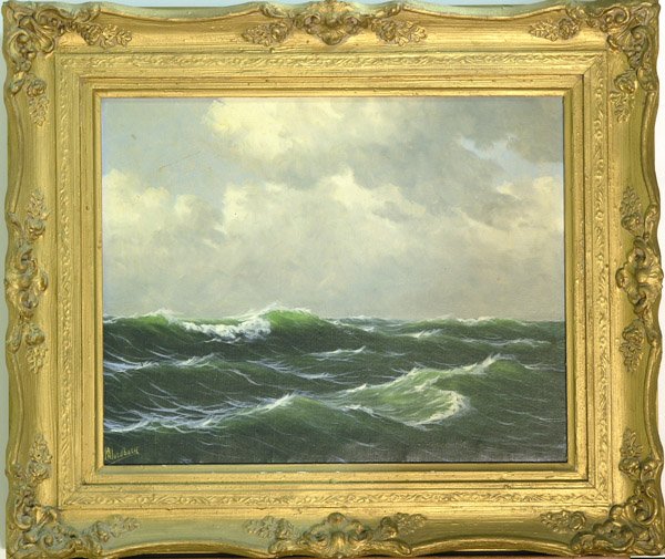 painting European seascape