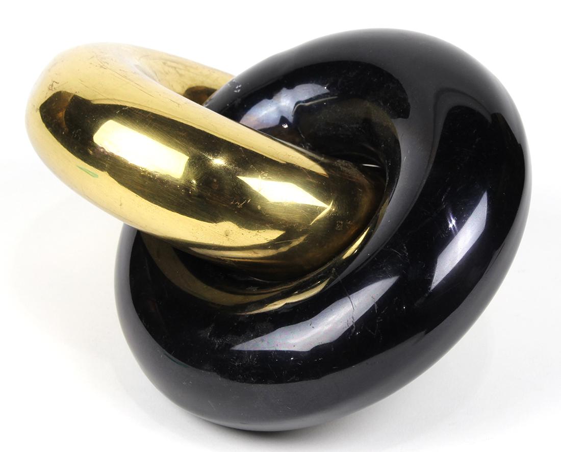 Kelly Wearstler style double chain link table sculpture (1 of 2)