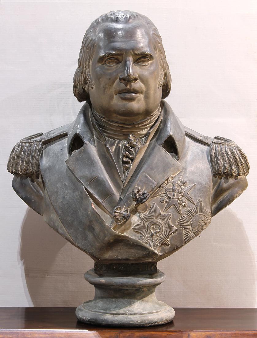 French polychrome plaster bust after François Joseph (1 of 6)