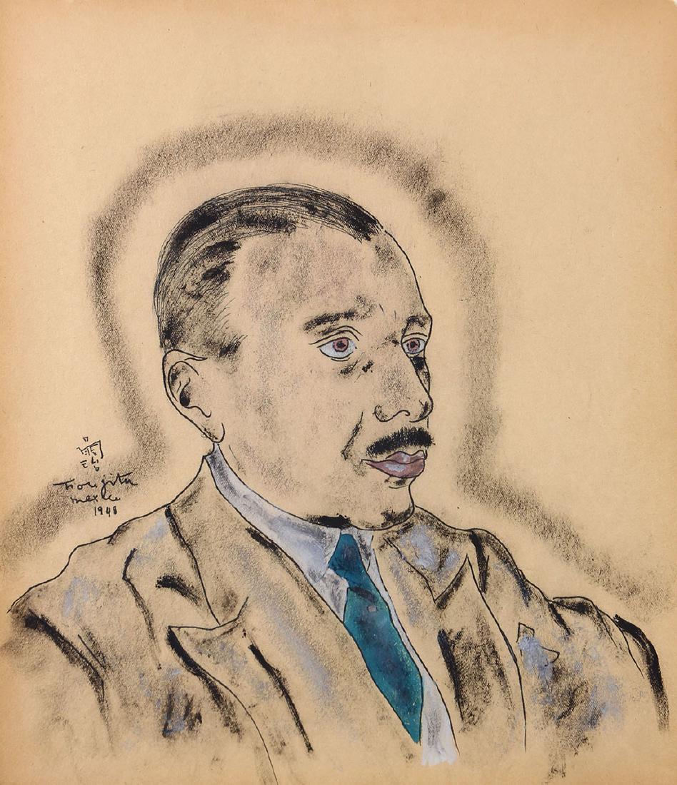 Work on Paper, Attributed to Leonard Tsuguharu Foujita (1 of 4)