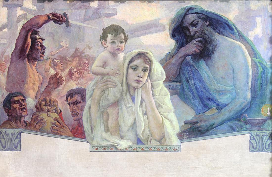 Painting, Charles Allen Winter (1 of 4)