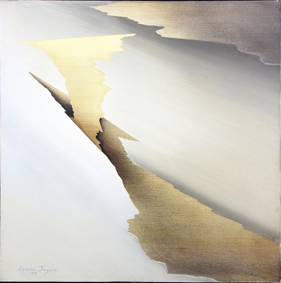 Painting, Agueda Lozano: Agueda Lozano (Mexican, b. 1944), Abstracto, 1991, oil on canvas, signed and dated lower left, canvas: 31.5"h x 31.5"w, overall (with frame): 33.25"h x 33.25"w