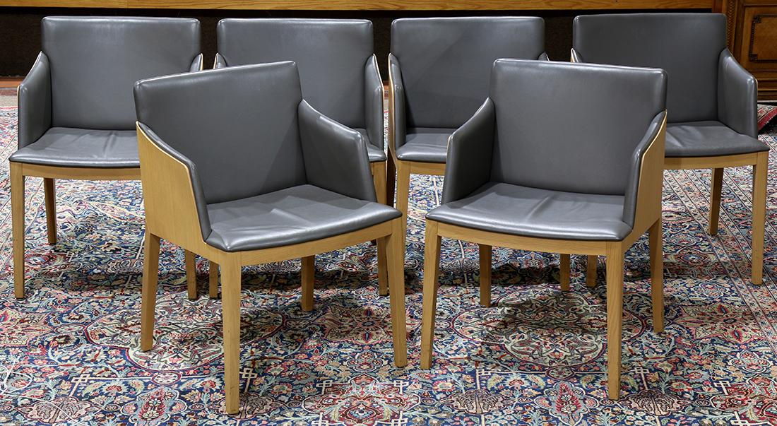 (lot of 6) Italian Monica Forster for Poltrona Frau (1 of 3)