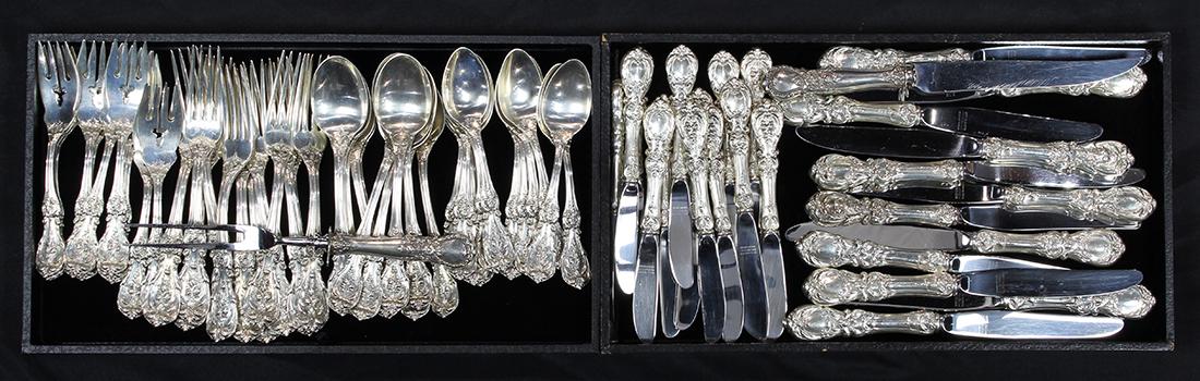 (lot of 74) Reed and Barton sterling silver flatware (1 of 2)