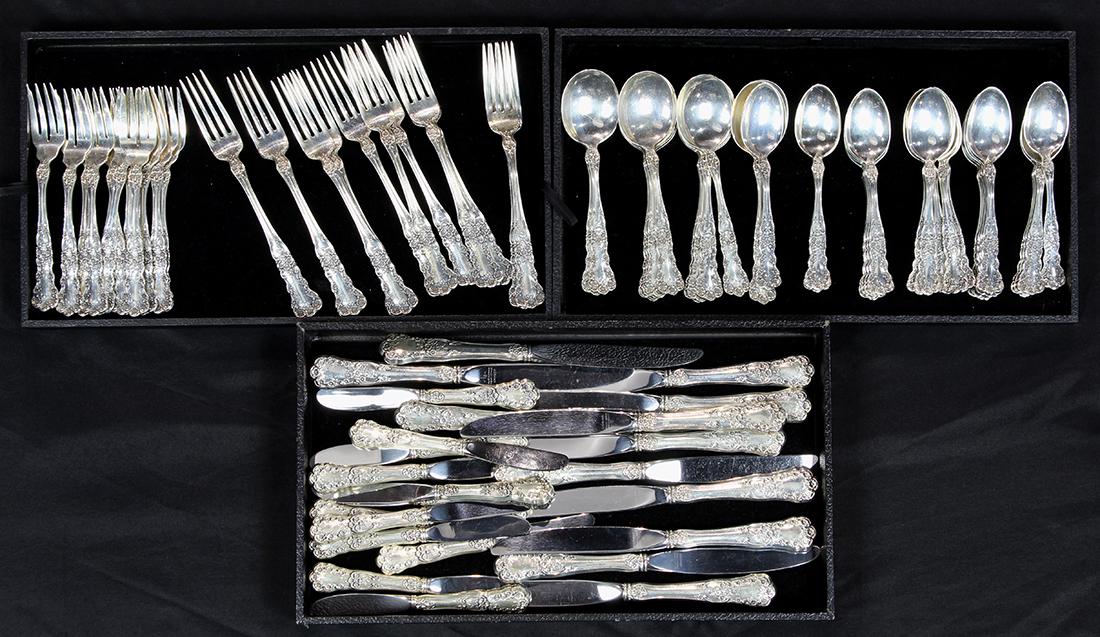 (lot of 84) Gorham sterling silver flatware service, (1 of 2)
