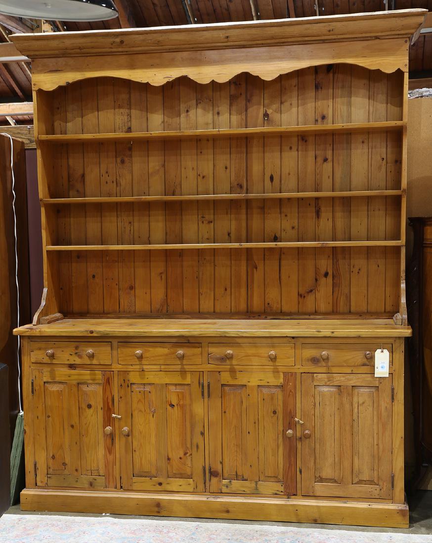 Large Primitive style pine cupboard (1 of 3)