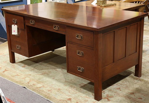 Stickley Audi Arts And Crafts Style Executive Desk Apr 21 Stickley Audi Arts And Crafts Style