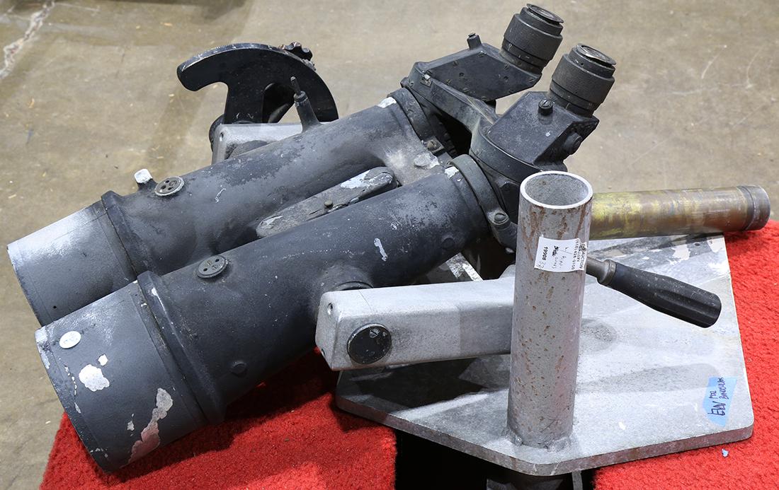 (lot of 2) Large naval binoculars marked NGF R-1 (1 of 4)