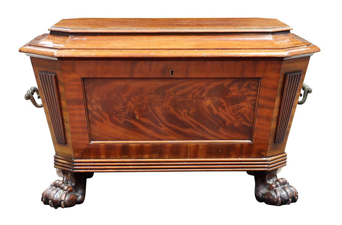 Regency mahogany cellarette (1 of 4)