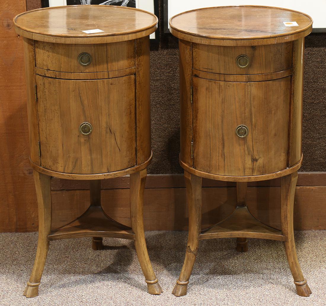 Continental walnut occasional tables (1 of 4)