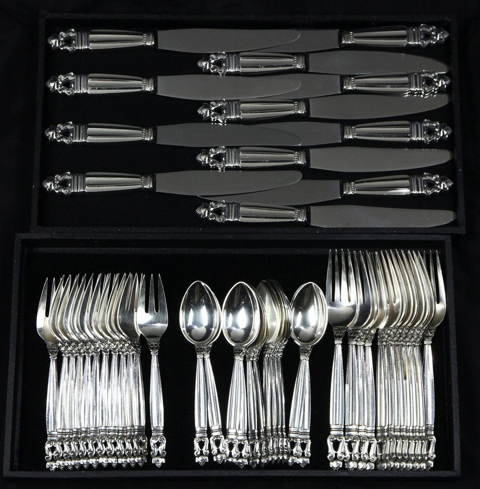 Georg Jensen sterling silver flatware (1 of 2)
