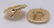Pair of coin form, 14k yellow gold earrings - 2