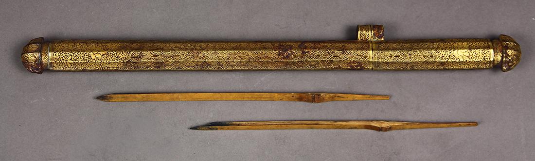 Indian Inlaid Iron Pen Case (1 of 7)