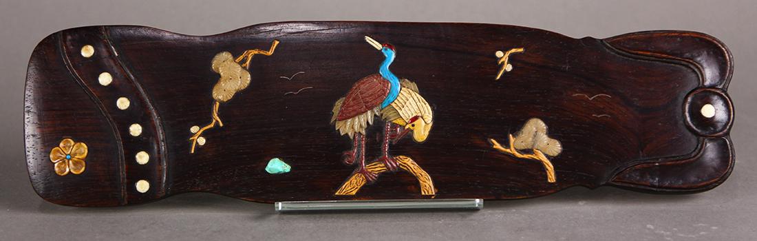 Chinese Overlay Wood Wrist Rest (1 of 4)