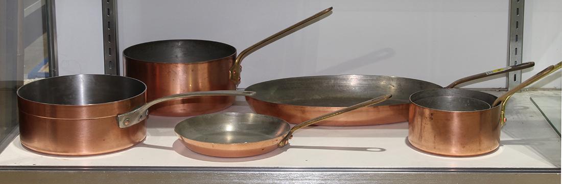 (lot of 6) Vintage copperware group (1 of 1)
