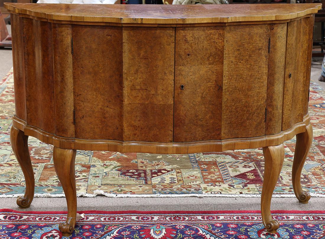 Edwardian burlwood sideboard (1 of 6)