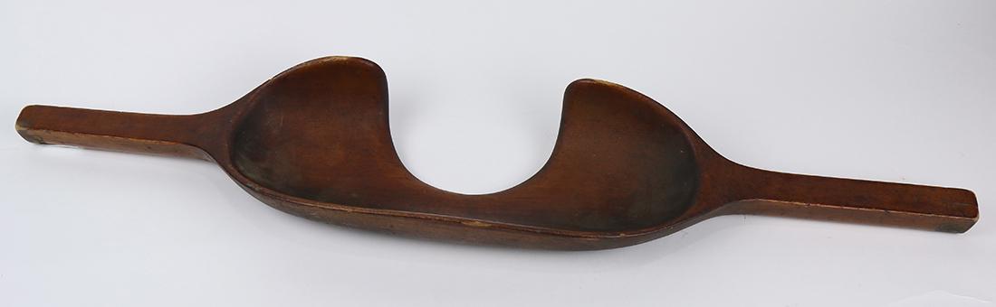 Vietnamese carved wood shoulder yolk, 20th Century, the (1 of 2)