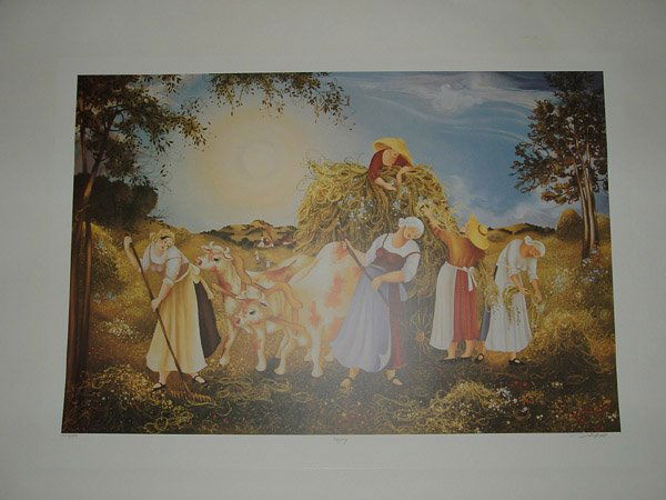 Bruce Muir, James Fenwick Landsdowne: Box of approximately 60 unframed offset lithographs, pencil signed and numbered, after works by Bruce Muir, James Fenwick Lansdowne, Ken Kirkby, Norman Anthony Onley, Robert Genn, Stephen Mennie, ''Fr