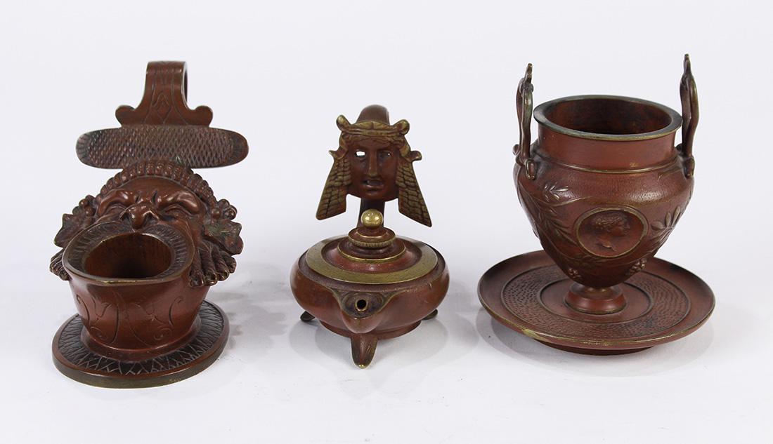 (lot of 3) Grand Tour patinated bronze group (1 of 4)