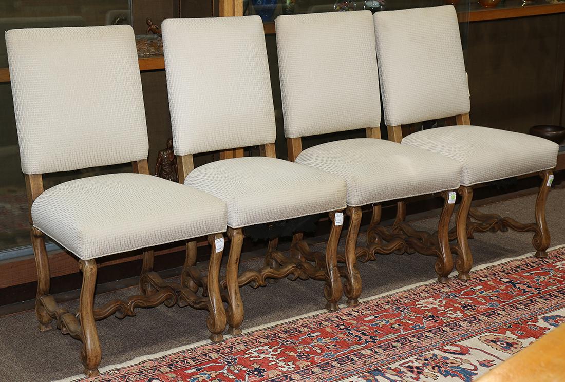 (lot of 4) Jacobean style side chairs (1 of 2)