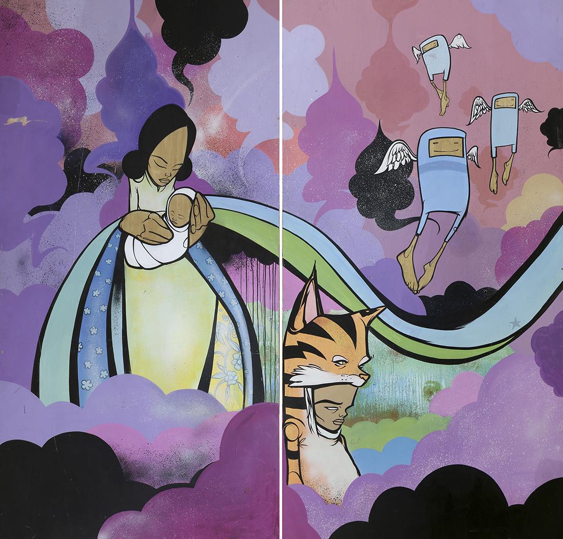 Painting, Sam Flores, Graffiti artist (1 of 7)