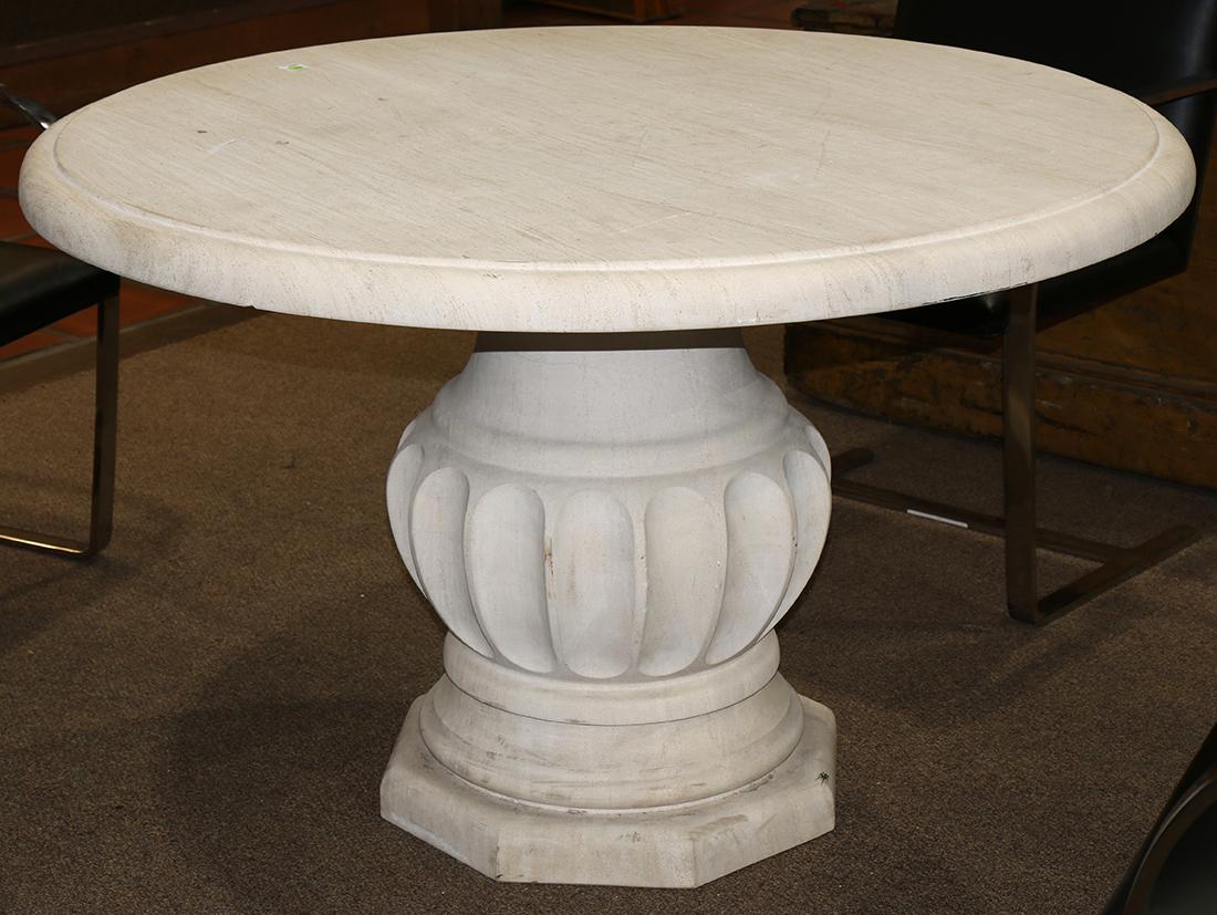 Michael Taylor designed slab stone conservatory table (1 of 2)