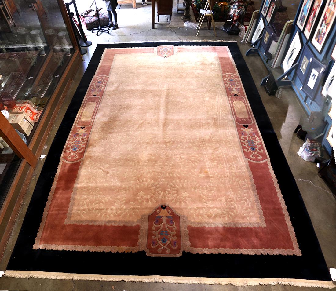 Large Chinese carpet, c (1 of 3)