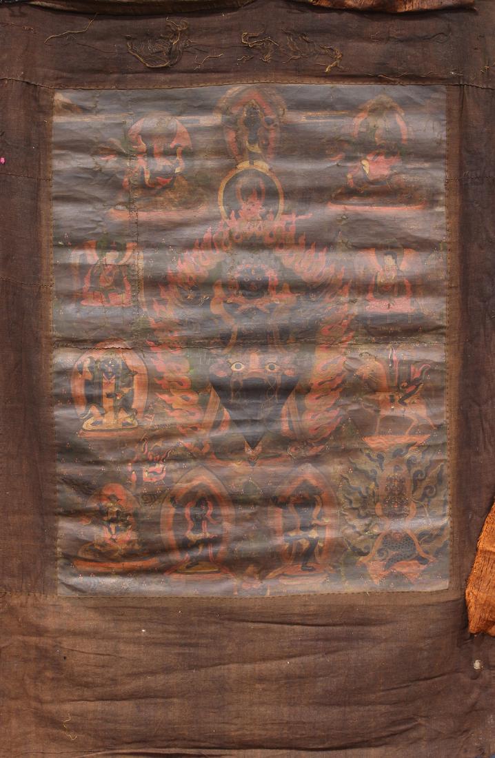 Himalayan Painted  Thangka, Vajrakila (1 of 5)