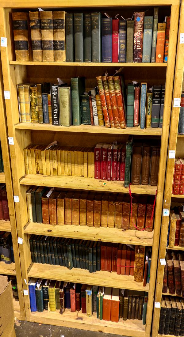 Six shelves of books including Thomas Moran: The Grand (1 of 1)