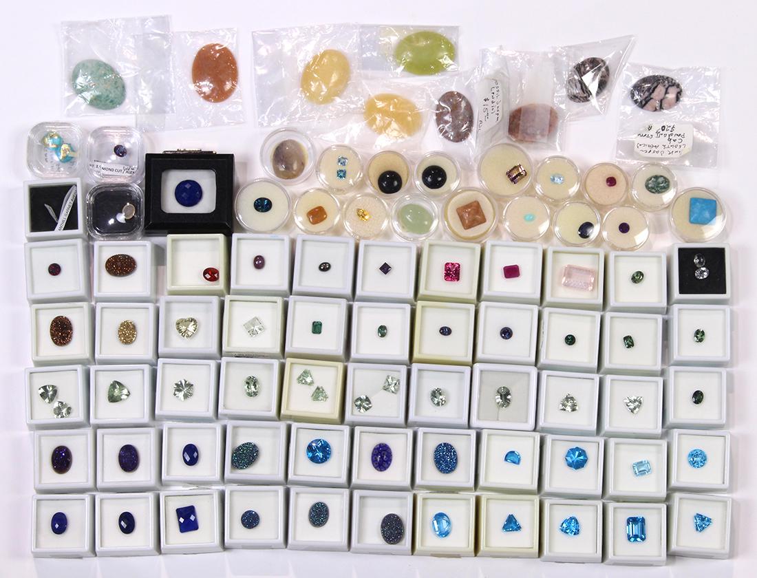 Collection of unmounted stones, synthetic stones and (1 of 1)