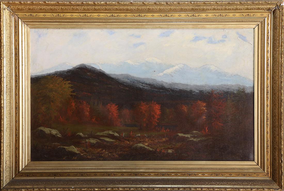 Painting, Hudson River School, Autumnal Mountain Woods (1 of 1)