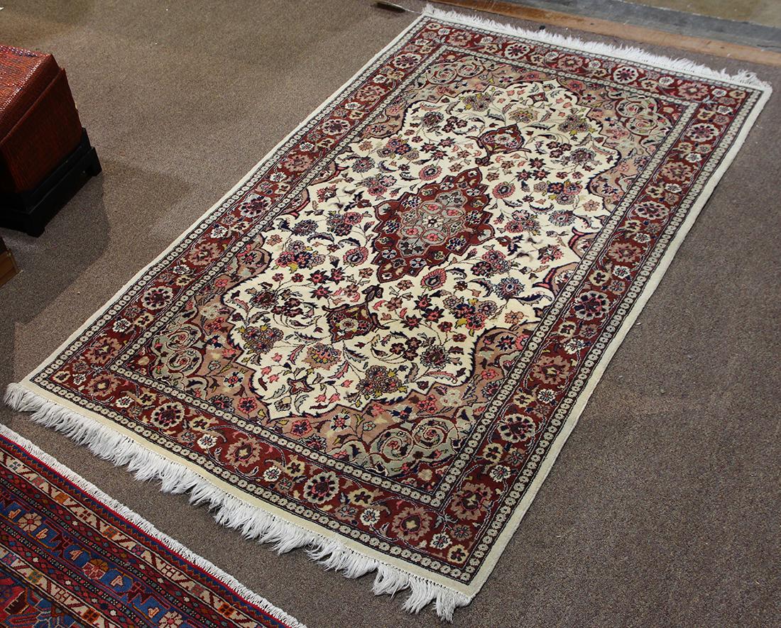 Pakistani Tabriz carpet, 6'8" x 4'2" (1 of 3)