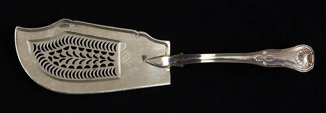 George III sterling silver fish server, London 1819, by (1 of 2)