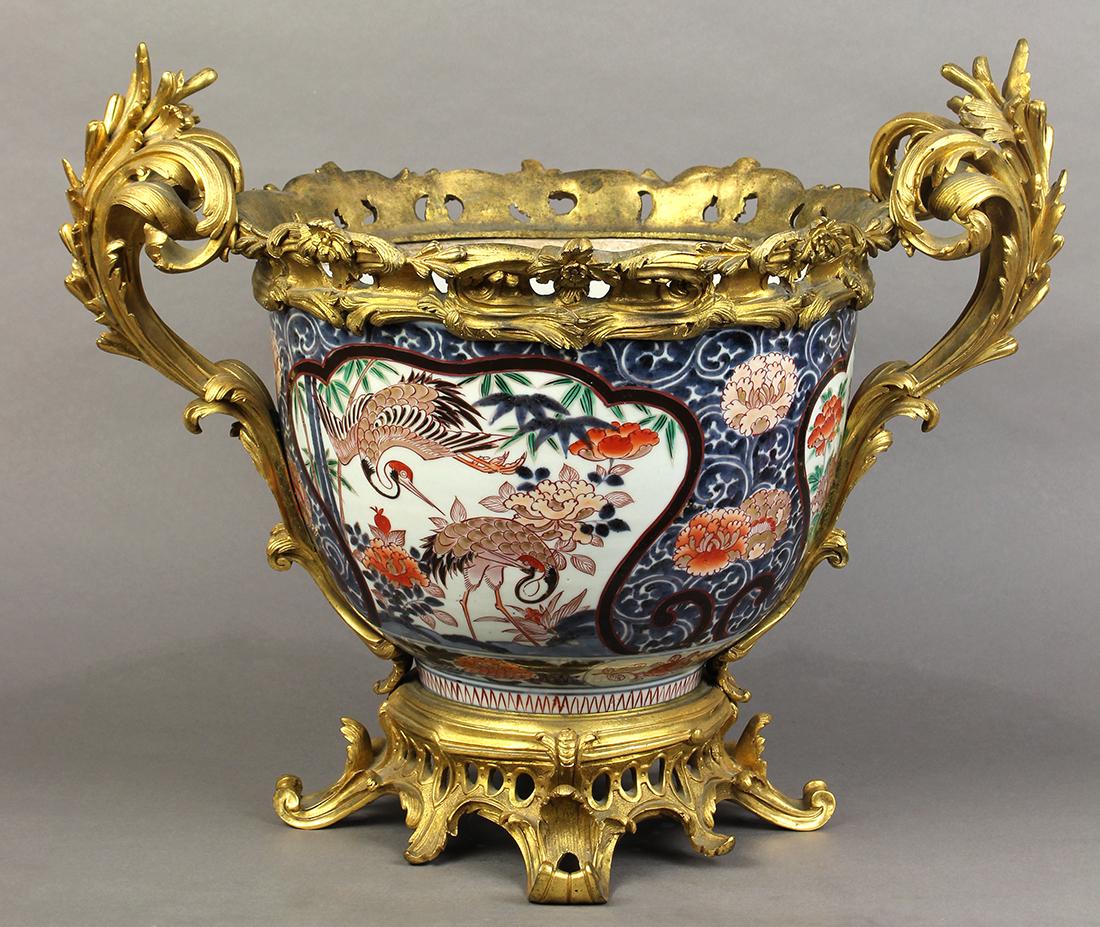 Japanese Imari Bowl in Ormolu Mounts, Meiji (1 of 6)