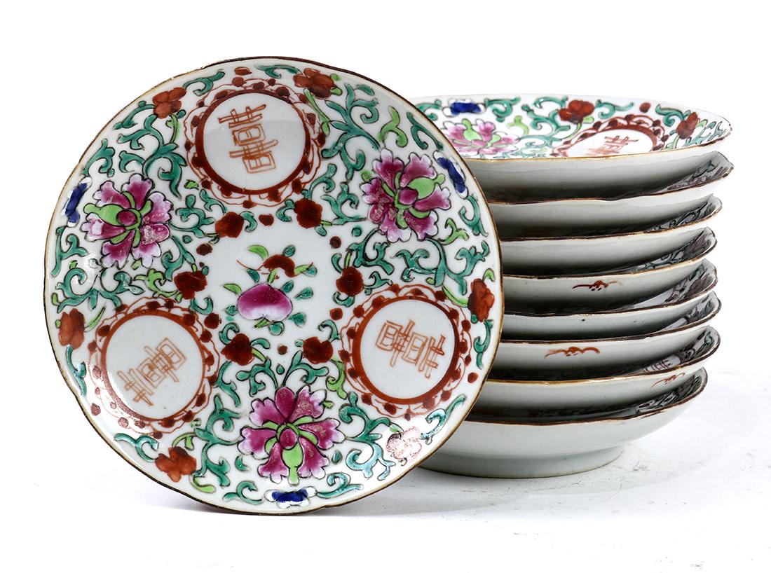 Chinese Porcelain Plates, Shuangxi (1 of 2)