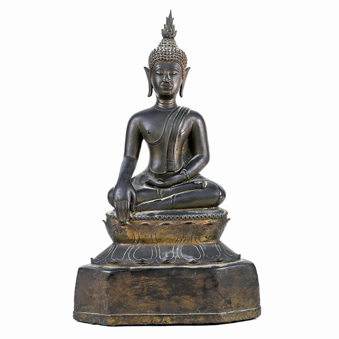 Thai Copper Alloy Seated Buddha (1 of 4)