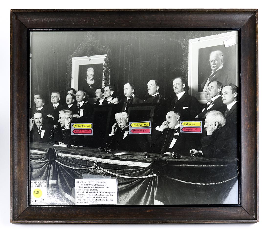 Official opening of the 1st Transcontinental telephone (1 of 4)