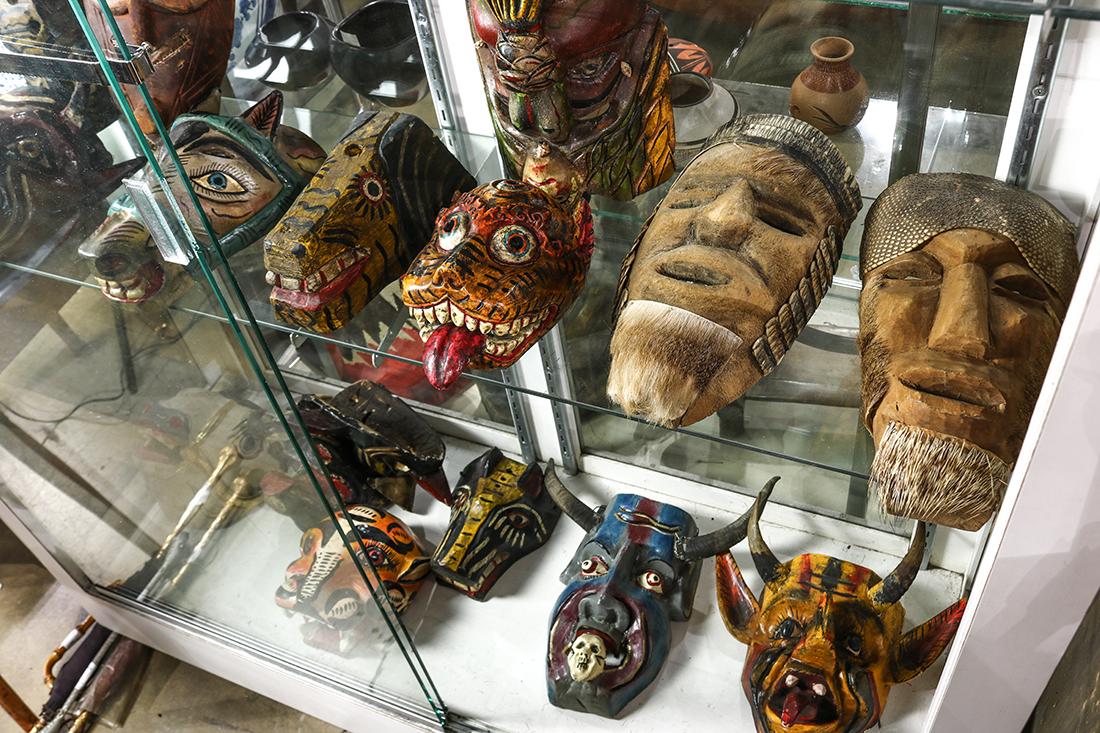 Collection of Native American and Mexican masks (1 of 2)