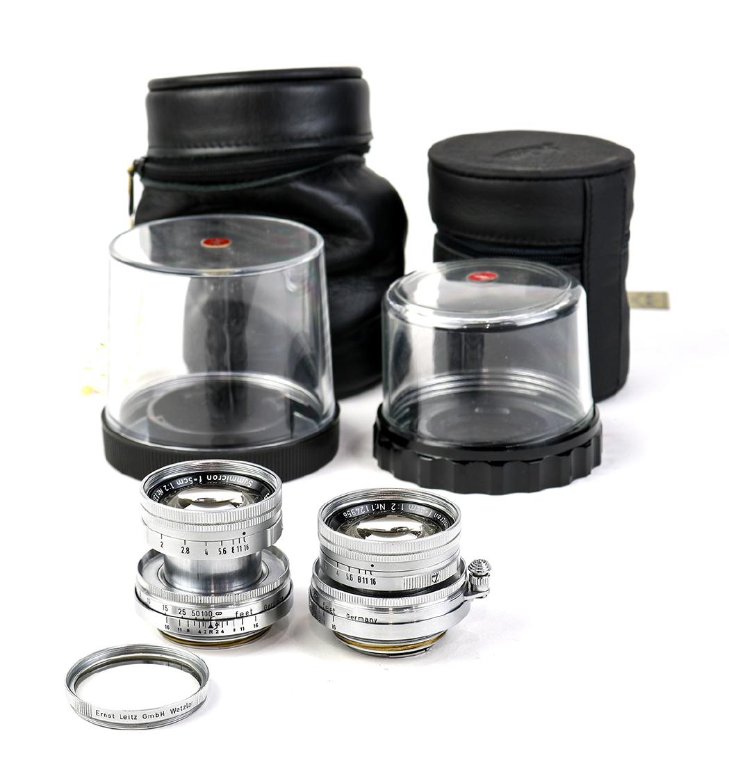 Two Leitz/Leica Summicron lenses (1 of 5)