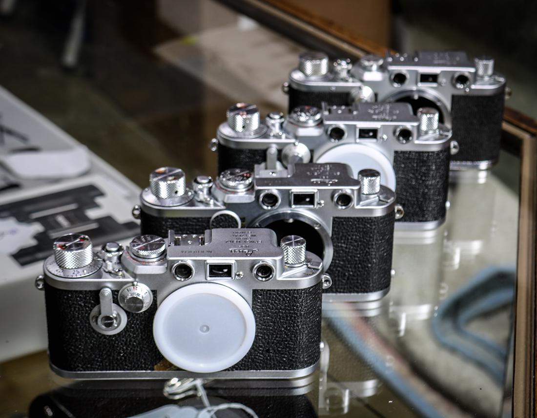 Four Leica/Leitz 111f camera bodies (1 of 1)