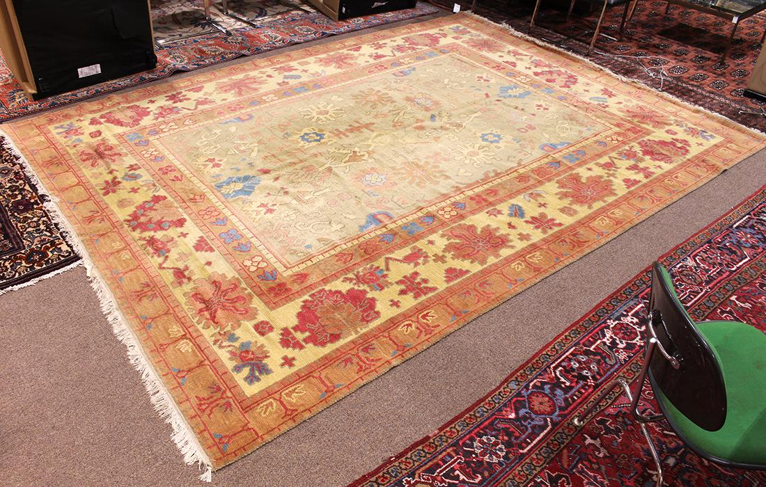 Semi-antique Turkish Oushak carpet (1 of 4)