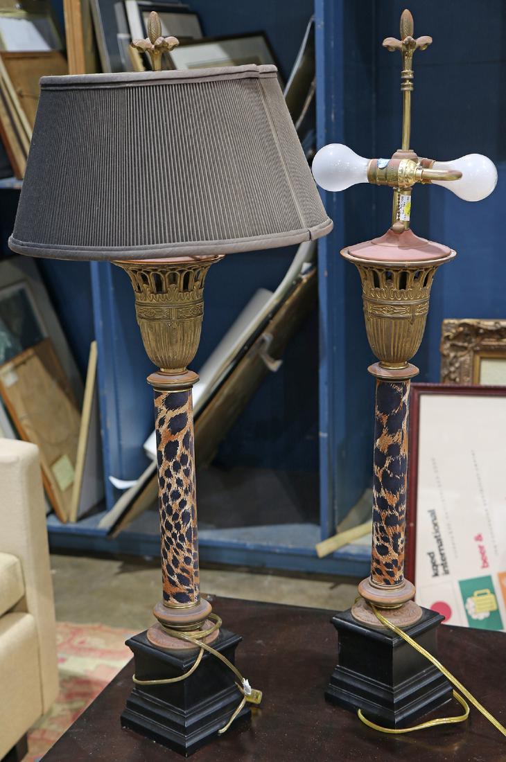 Pair of Hollywood Regency style table lamps (1 of 1)