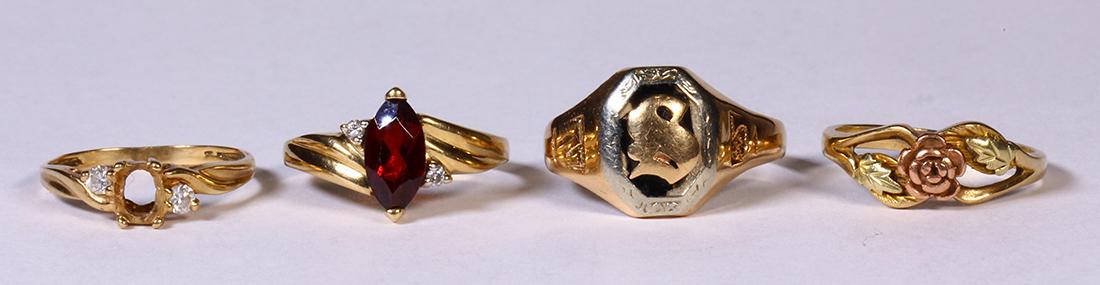 Enamel, garnet, diamond, white stone and yellow gold (1 of 3)