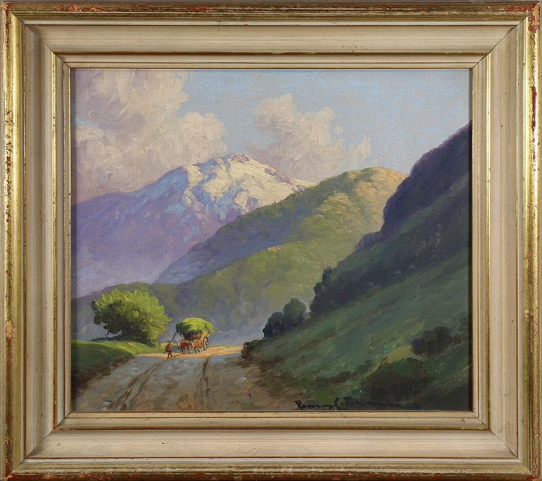 Painting, Farmer Traveling the Mountain Roads (1 of 1)