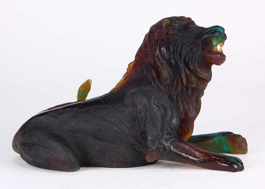 Daum France Pate De Verre African lion (1 of 6)