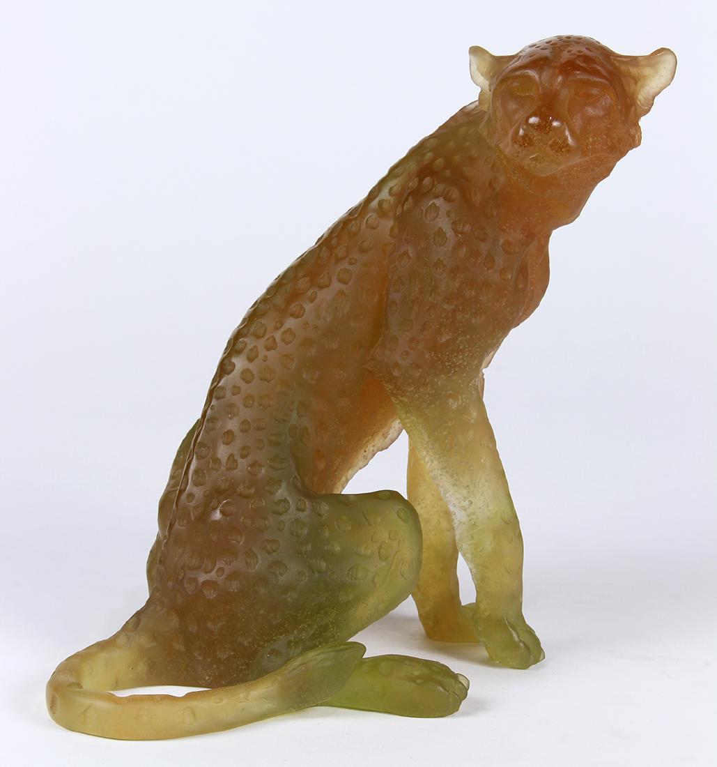 Daum France Pate De Verre limited edition Guepard (1 of 7)