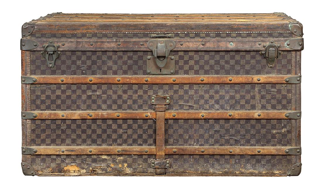 Louis Vuitton Damier steamer trunk circa 1890 (1 of 7)